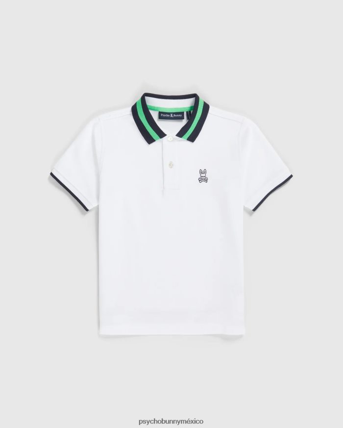 polo de moda alva piqué para niños blancoR46422535 Psycho Bunny
