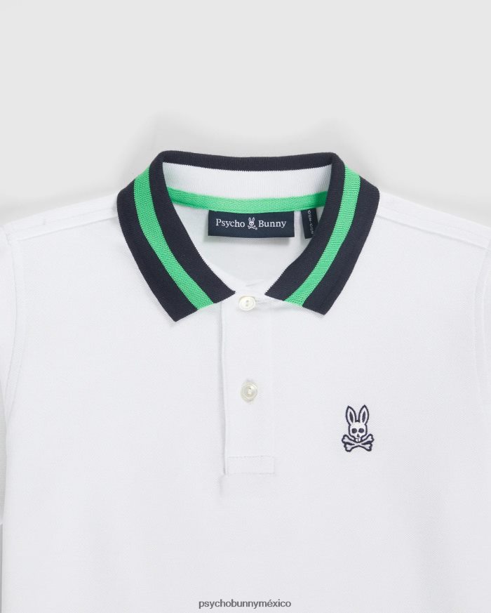 polo de moda alva piqué para niños blancoR46422535 Psycho Bunny