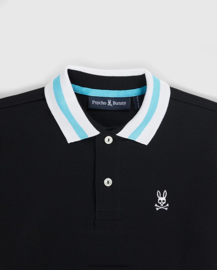 polo de moda alva piqué para niños negroR46422536 Psycho Bunny