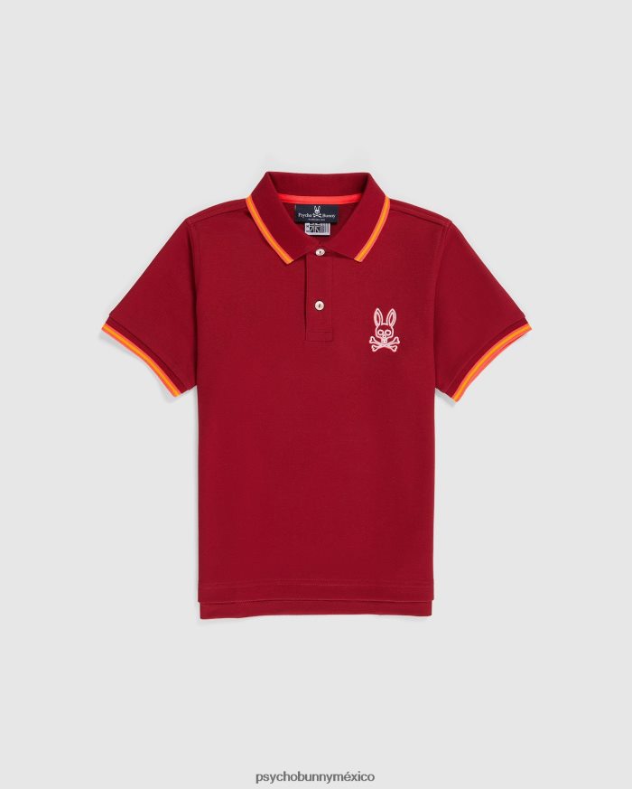 polo de moda bordado gresham para niños río rojoR46422550 Psycho Bunny
