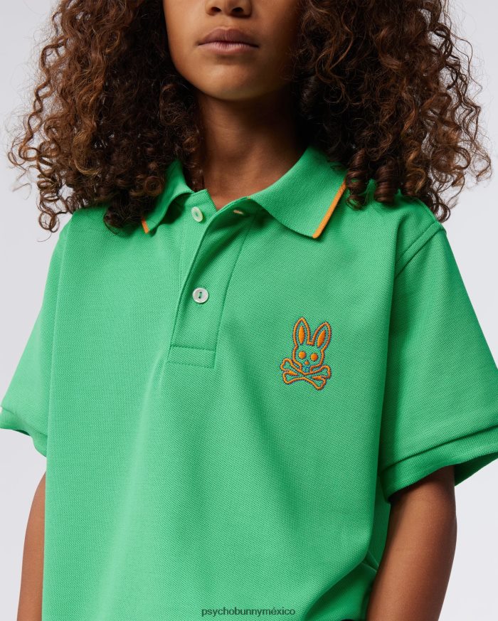 polo de moda coda para niños césped verdeR46422545 Psycho Bunny