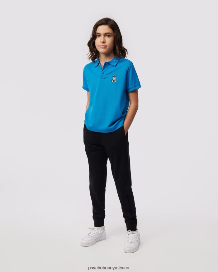 polo de moda copa para niños azul de delftR46422548 Psycho Bunny