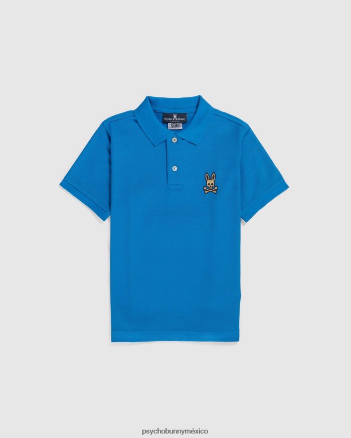 polo de moda copa para niños azul de delftR46422548 Psycho Bunny