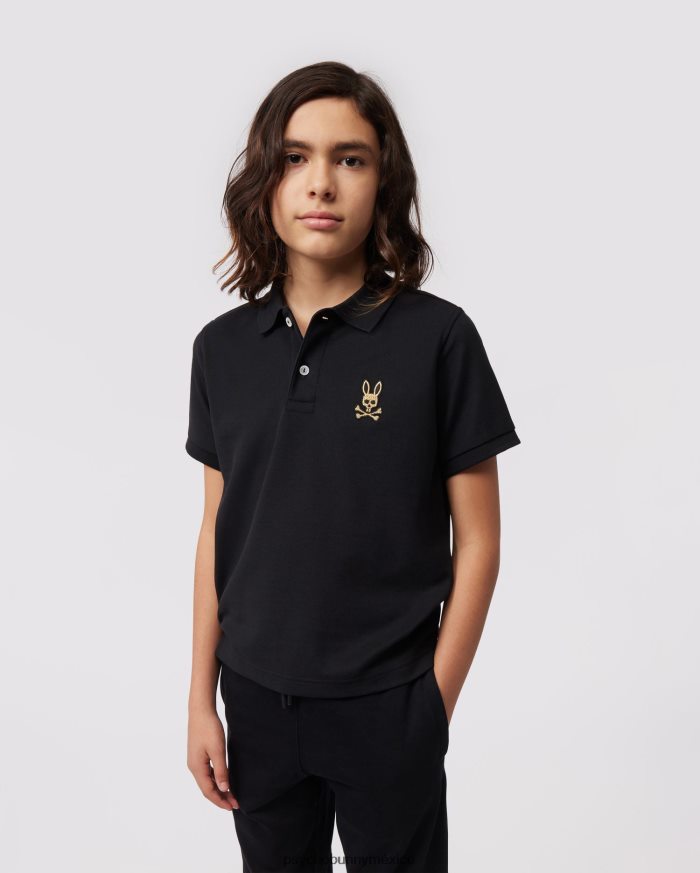 polo de moda copa para niños negroR46422547 Psycho Bunny