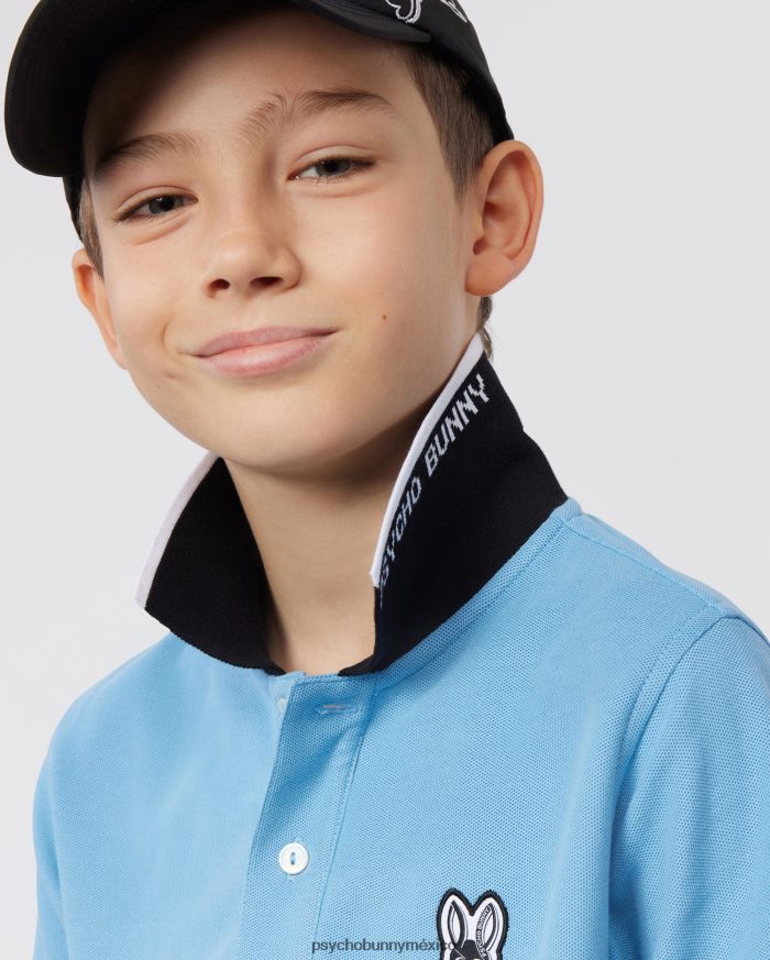 polo de moda de piqué de sarga para niños cielo de montanaR46422529 Psycho Bunny