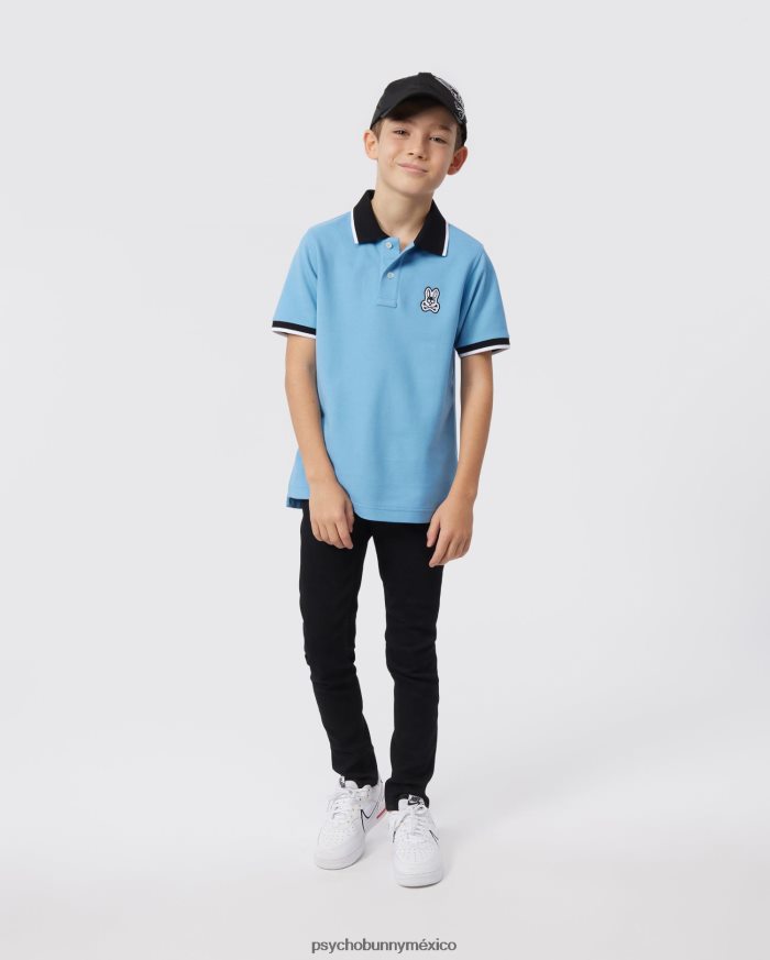 polo de moda de piqué de sarga para niños cielo de montanaR46422529 Psycho Bunny