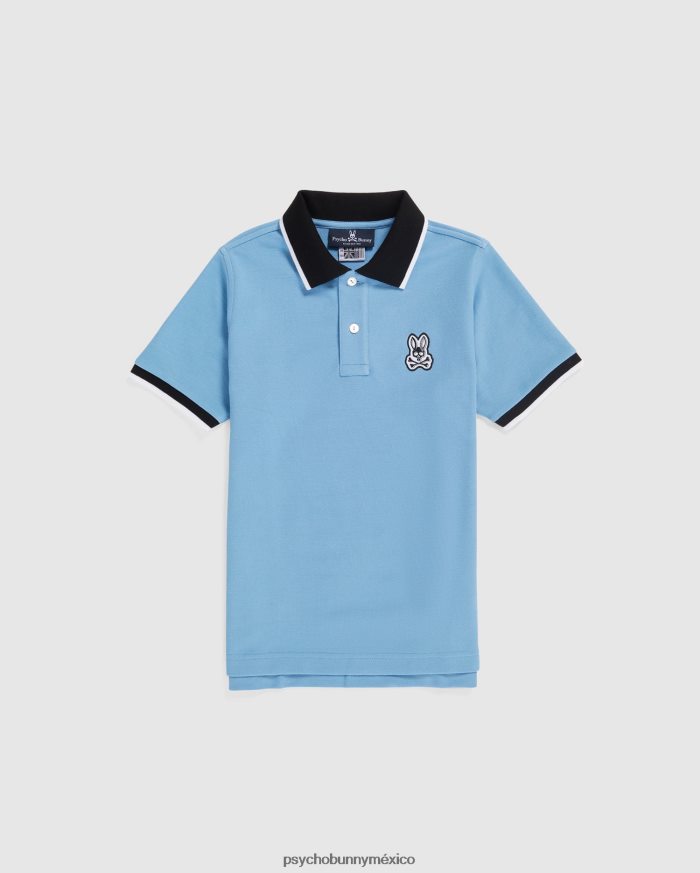 polo de moda de piqué de sarga para niños cielo de montanaR46422529 Psycho Bunny