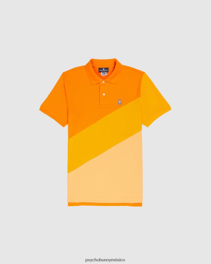 polo de moda estampado biscayne para niños zanahoria de neónR46422537 Psycho Bunny
