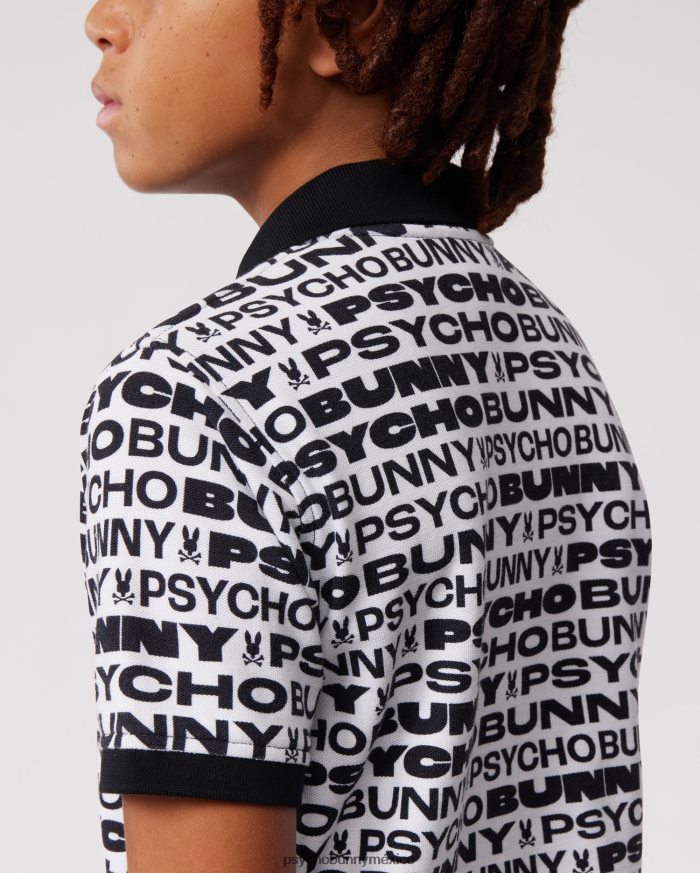 polo de moda flagler para niños blancoR46422538 Psycho Bunny