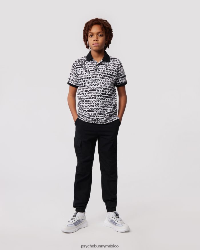 polo de moda flagler para niños blancoR46422538 Psycho Bunny