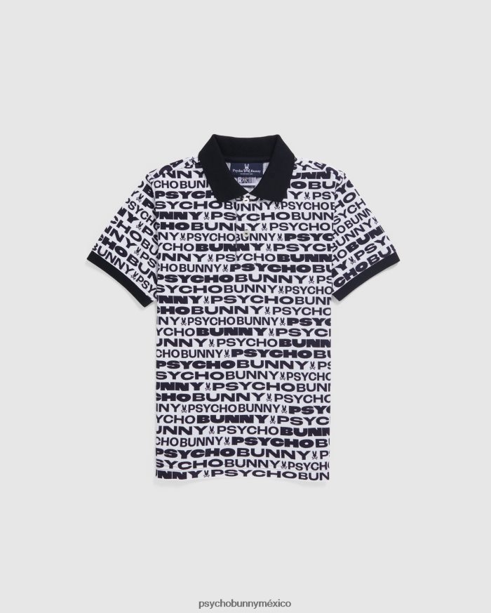 polo de moda flagler para niños blancoR46422538 Psycho Bunny