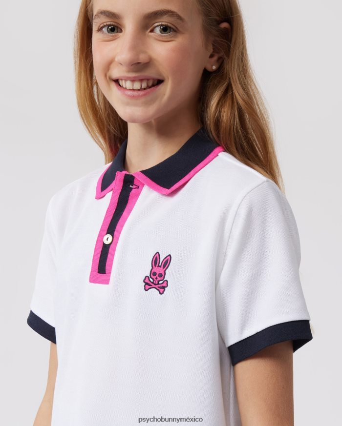polo de moda kay para niños blancoR46422539 Psycho Bunny