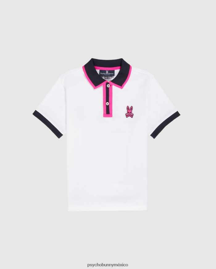 polo de moda kay para niños blancoR46422539 Psycho Bunny