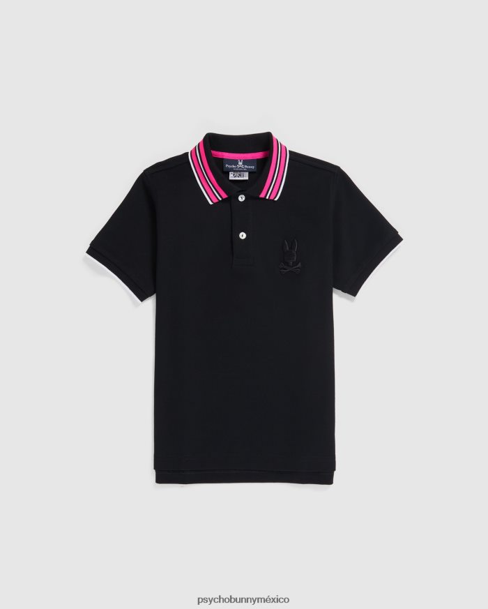 polo de moda newell para niños negroR46422544 Psycho Bunny