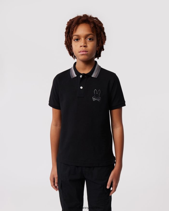 polo de moda para niños calle negroR46422541 Psycho Bunny