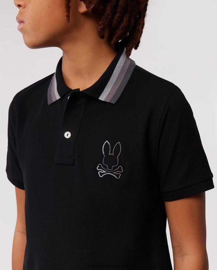 polo de moda para niños calle negroR46422541 Psycho Bunny