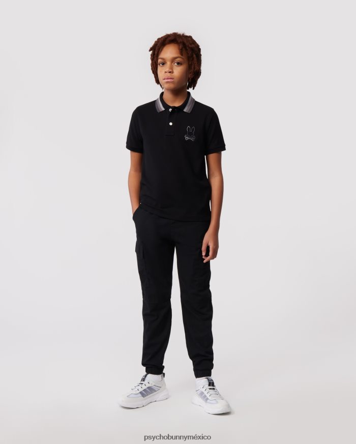 polo de moda para niños calle negroR46422541 Psycho Bunny