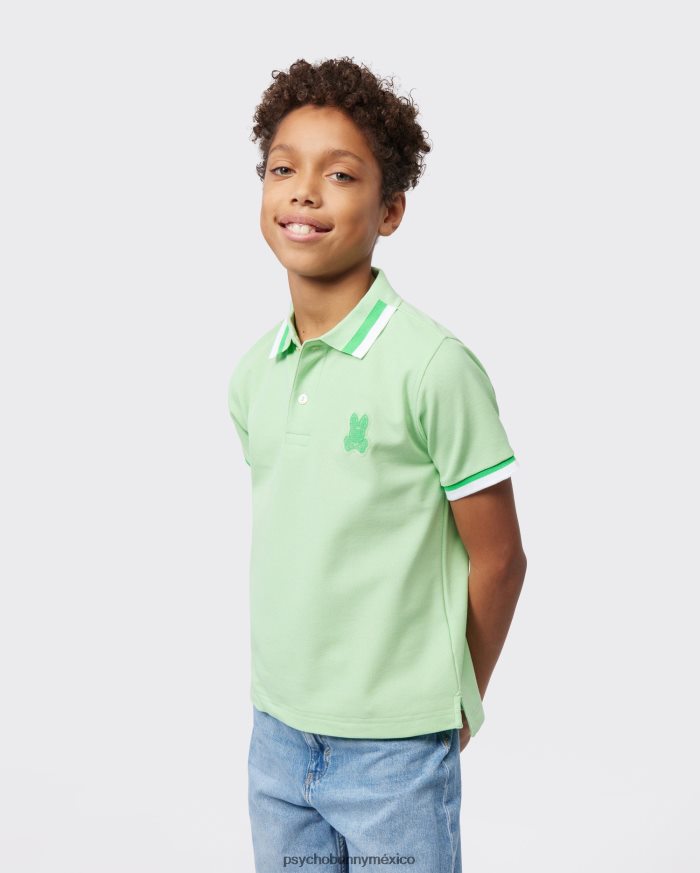 polo de moda pisani piqué niños menta heladaR46422531 Psycho Bunny