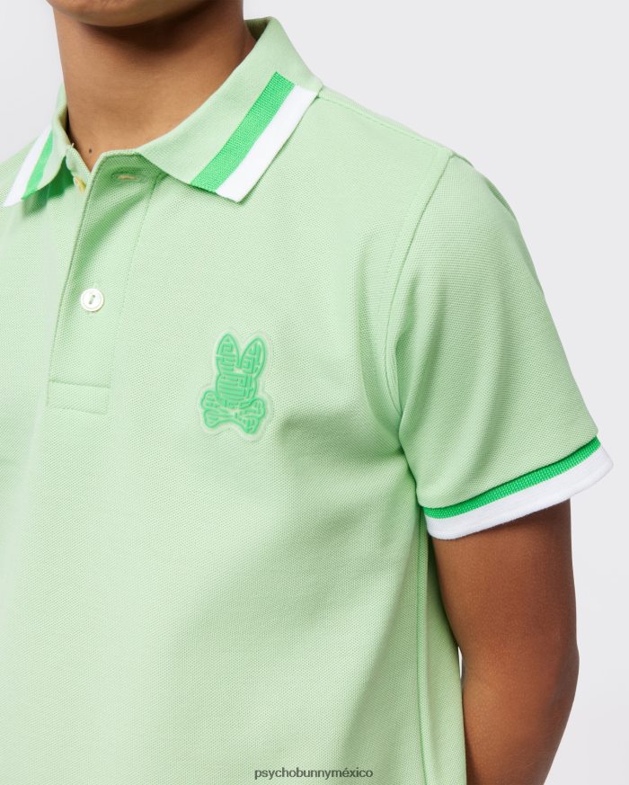 polo de moda pisani piqué niños menta heladaR46422531 Psycho Bunny