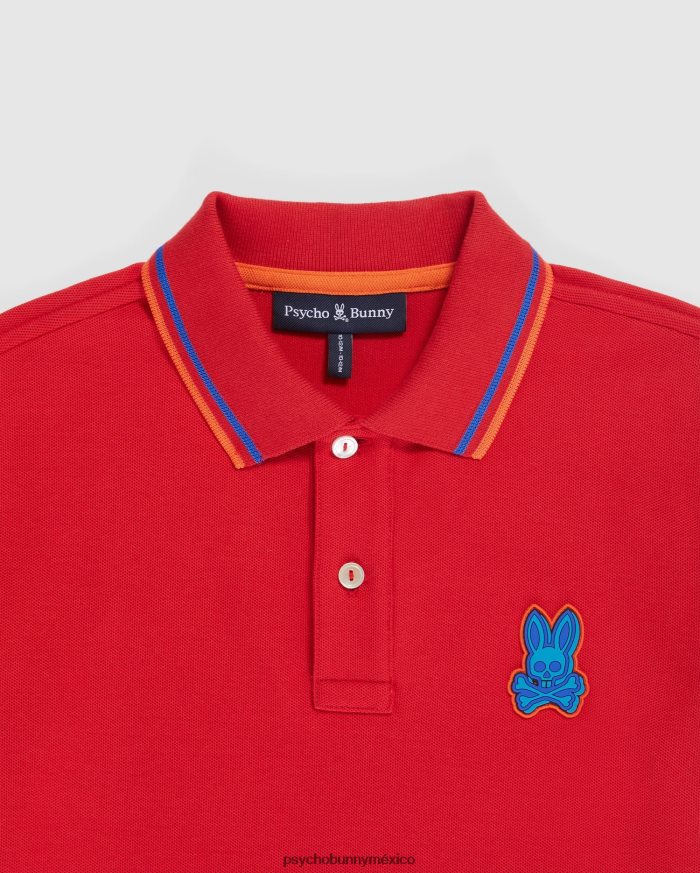polo moda piqué bancos niños rojo rubíR46422528 Psycho Bunny