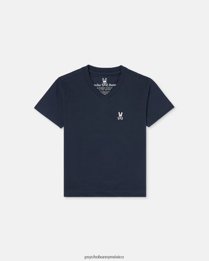 camiseta clásica con cuello en v para niños ArmadaR46422597 Psycho Bunny