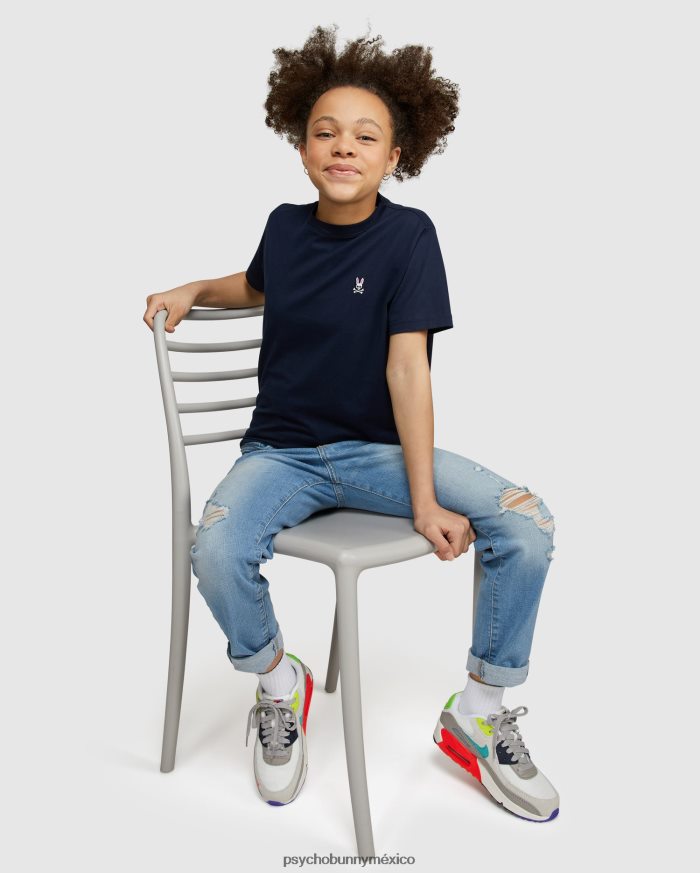 camiseta clásica con cuello redondo para niños ArmadaR46422598 Psycho Bunny