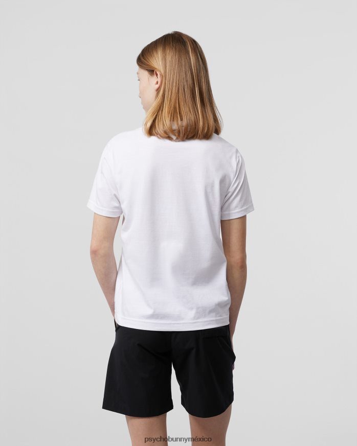 camiseta clásica con cuello redondo para niños blancoR46422577 Psycho Bunny