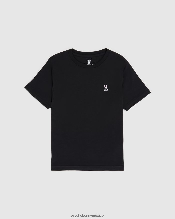 camiseta clásica con cuello redondo para niños negroR46422592 Psycho Bunny