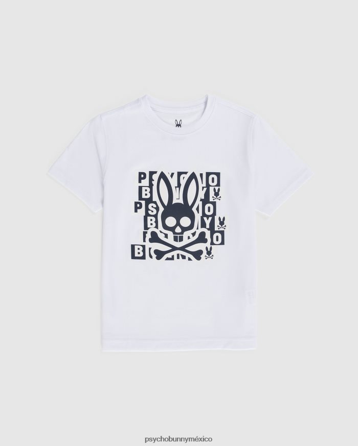 camiseta con estampado de conejito Hamming para niños blancoR46422576 Psycho Bunny