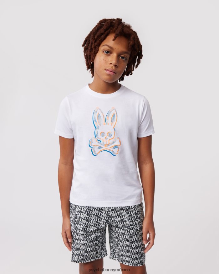 camiseta con estampado de conejito meyer para niños blancoR46422574 Psycho Bunny