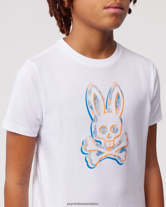 camiseta con estampado de conejito meyer para niños blancoR46422574 Psycho Bunny