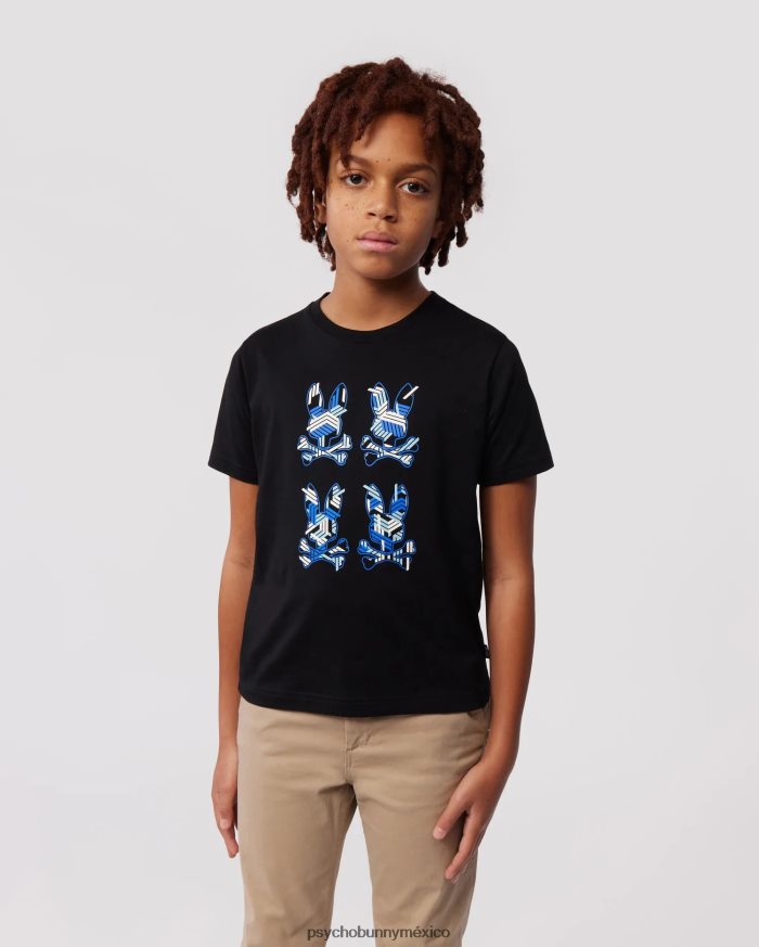 camiseta con estampado de plaza para niños negroR46422563 Psycho Bunny