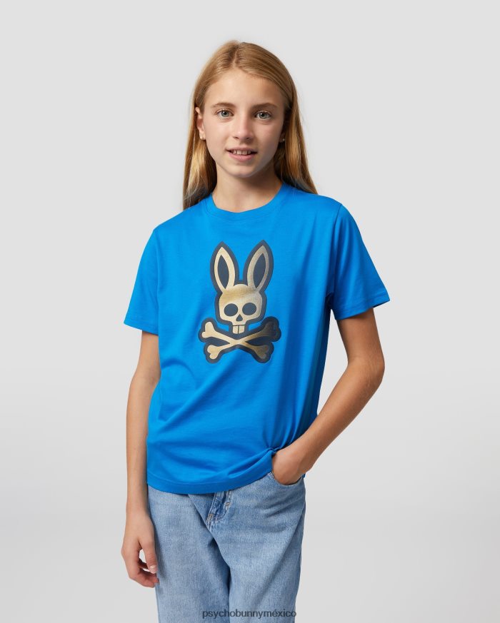 camiseta con gráfico copa para niños azul de delftR46422589 Psycho Bunny