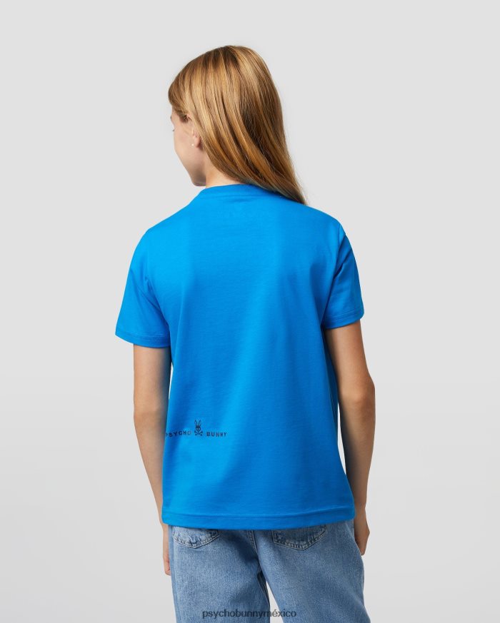 camiseta con gráfico copa para niños azul de delftR46422589 Psycho Bunny