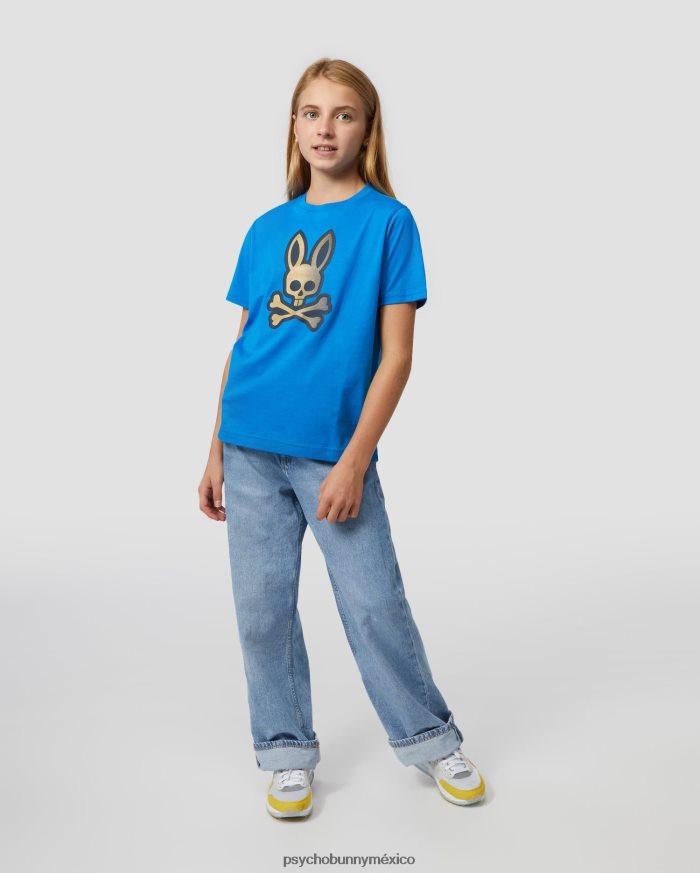 camiseta con gráfico copa para niños azul de delftR46422589 Psycho Bunny