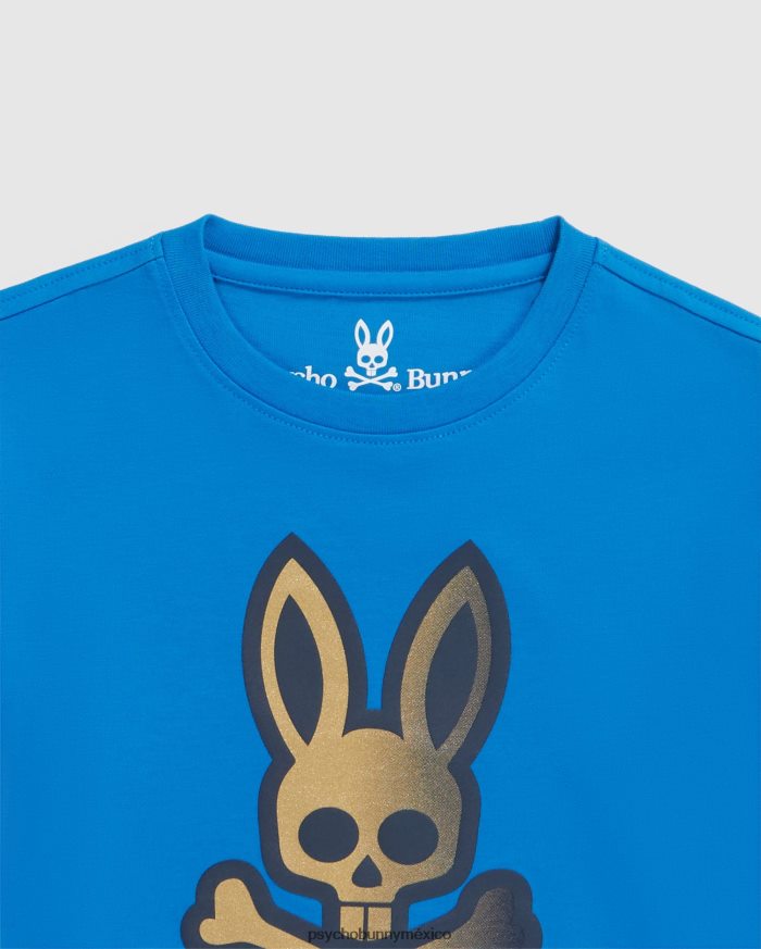 camiseta con gráfico copa para niños azul de delftR46422589 Psycho Bunny