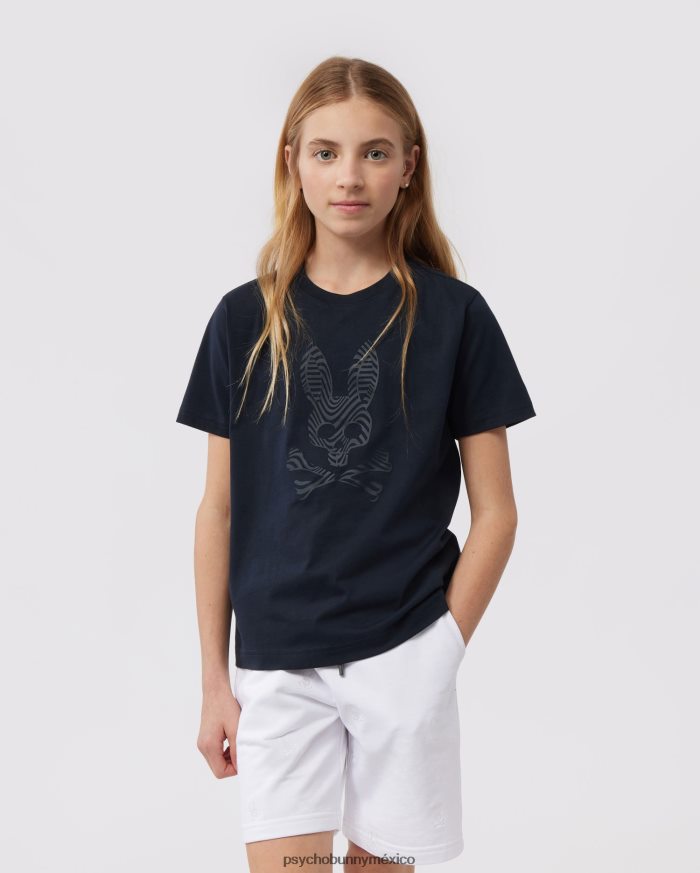 camiseta con gráfico de borde para niños ArmadaR46422558 Psycho Bunny