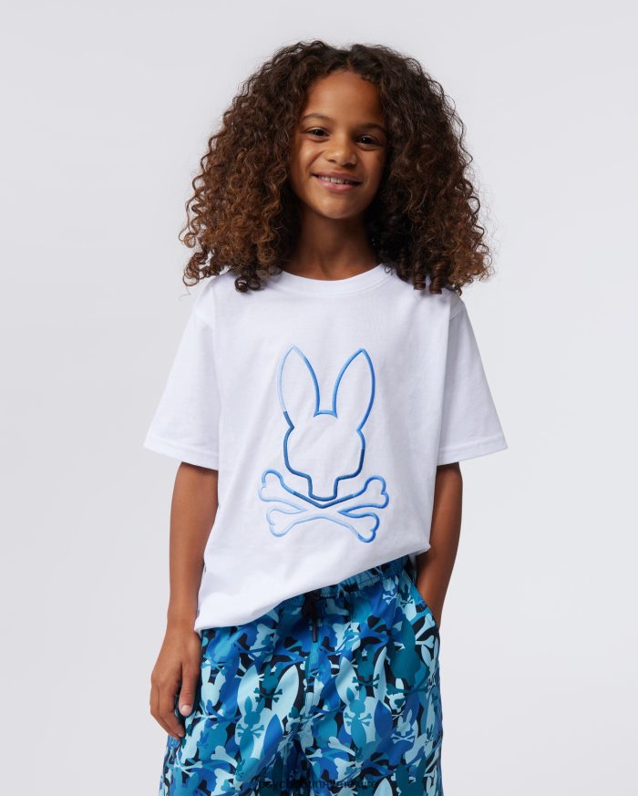 camiseta con gráfico de calle para niños blancoR46422575 Psycho Bunny