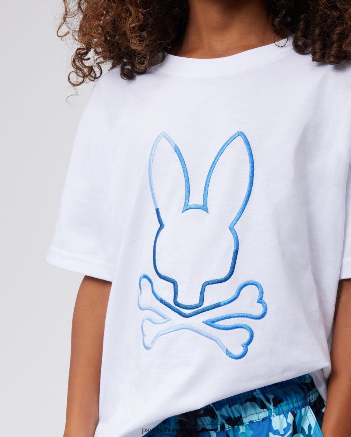 camiseta con gráfico de calle para niños blancoR46422575 Psycho Bunny