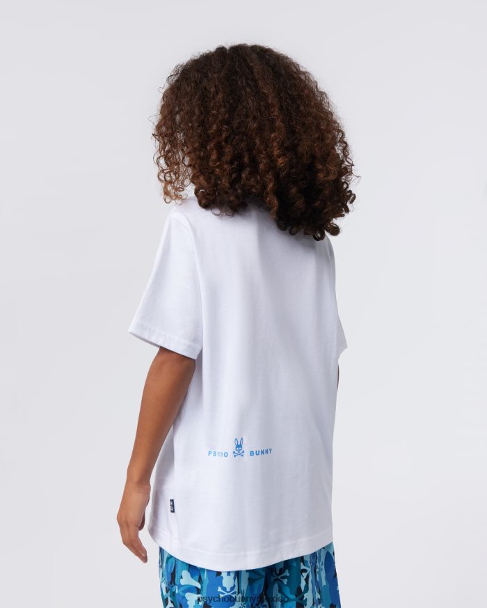 camiseta con gráfico de calle para niños blancoR46422575 Psycho Bunny