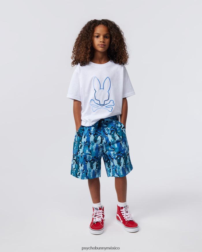 camiseta con gráfico de calle para niños blancoR46422575 Psycho Bunny