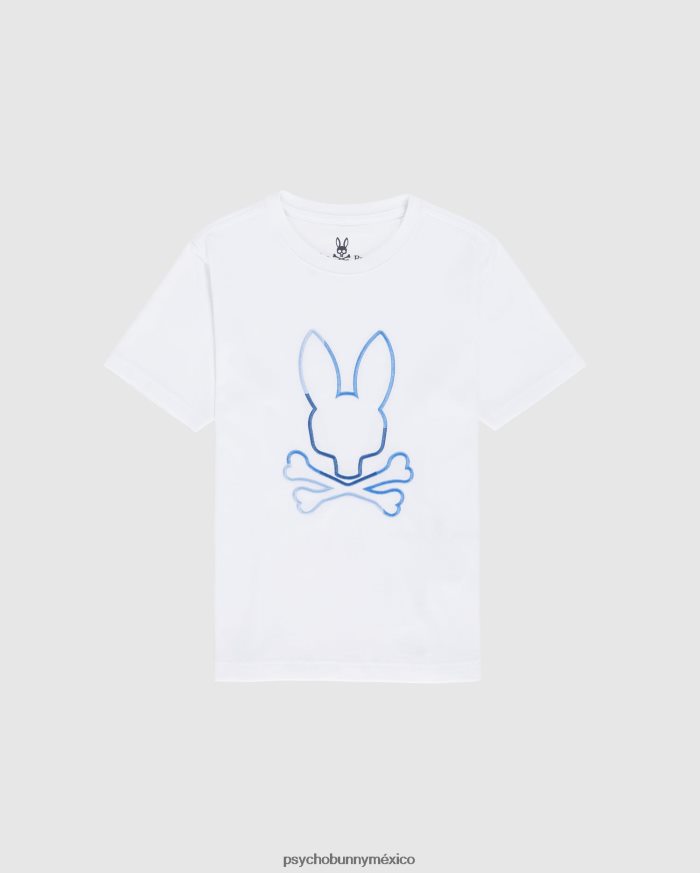 camiseta con gráfico de calle para niños blancoR46422575 Psycho Bunny