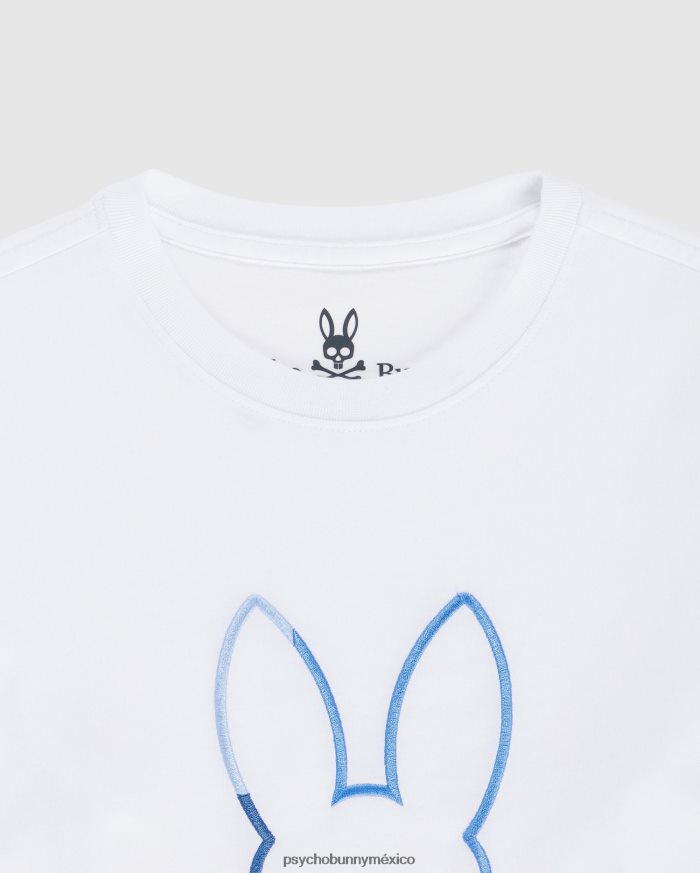 camiseta con gráfico de calle para niños blancoR46422575 Psycho Bunny