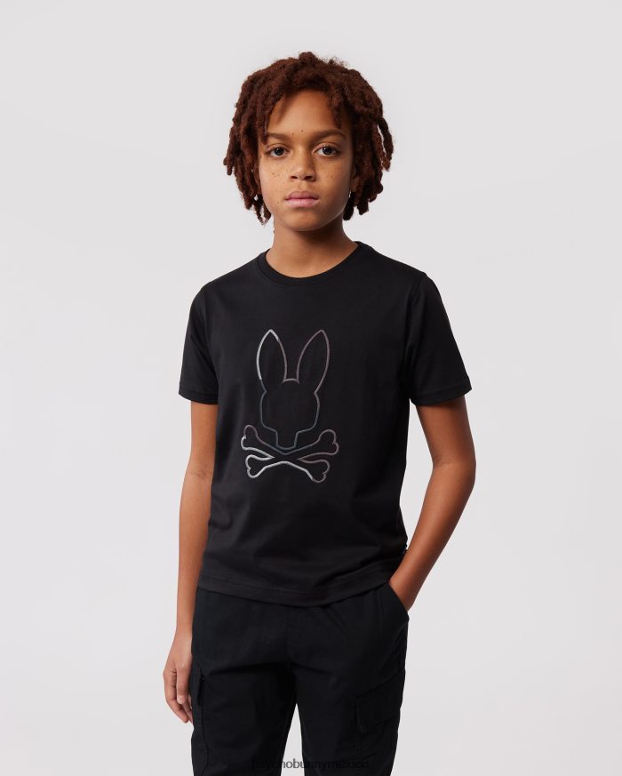 camiseta con gráfico de calle para niños negroR46422573 Psycho Bunny