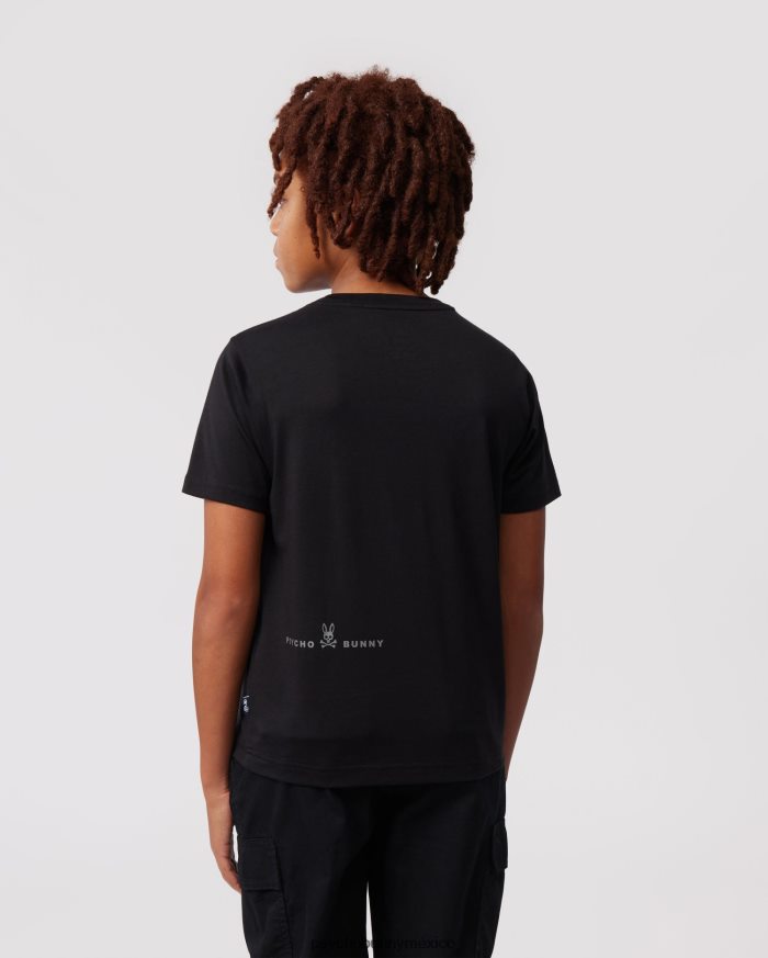 camiseta con gráfico de calle para niños negroR46422573 Psycho Bunny