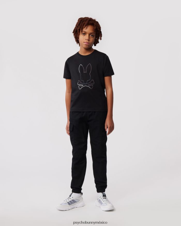 camiseta con gráfico de calle para niños negroR46422573 Psycho Bunny