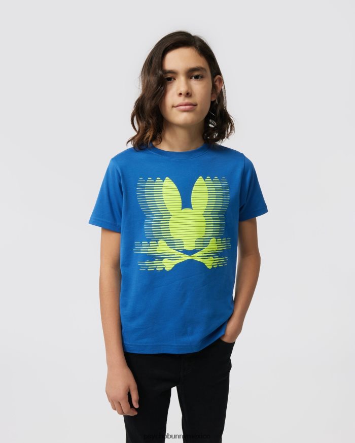 camiseta con gráfico de turing para niños azul niloR46422586 Psycho Bunny