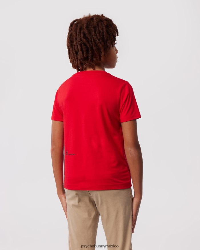 camiseta con gráfico de turing para niños rojo brillanteR46422578 Psycho Bunny