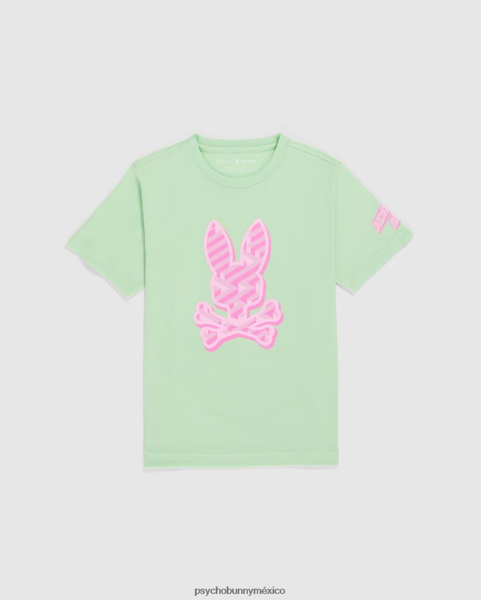 camiseta con gráfico del conejito pisani para niños menta heladaR46422568 Psycho Bunny