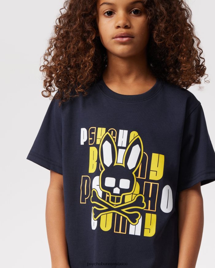 camiseta con gráfico krome para niños ArmadaR46422584 Psycho Bunny